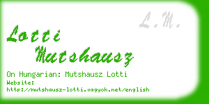 lotti mutshausz business card